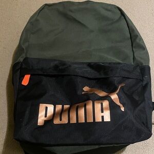 PUMA Men's Olive and Black Backpack